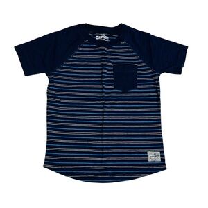 OshKosh B'gosh Blue and‎ White Striped Tee